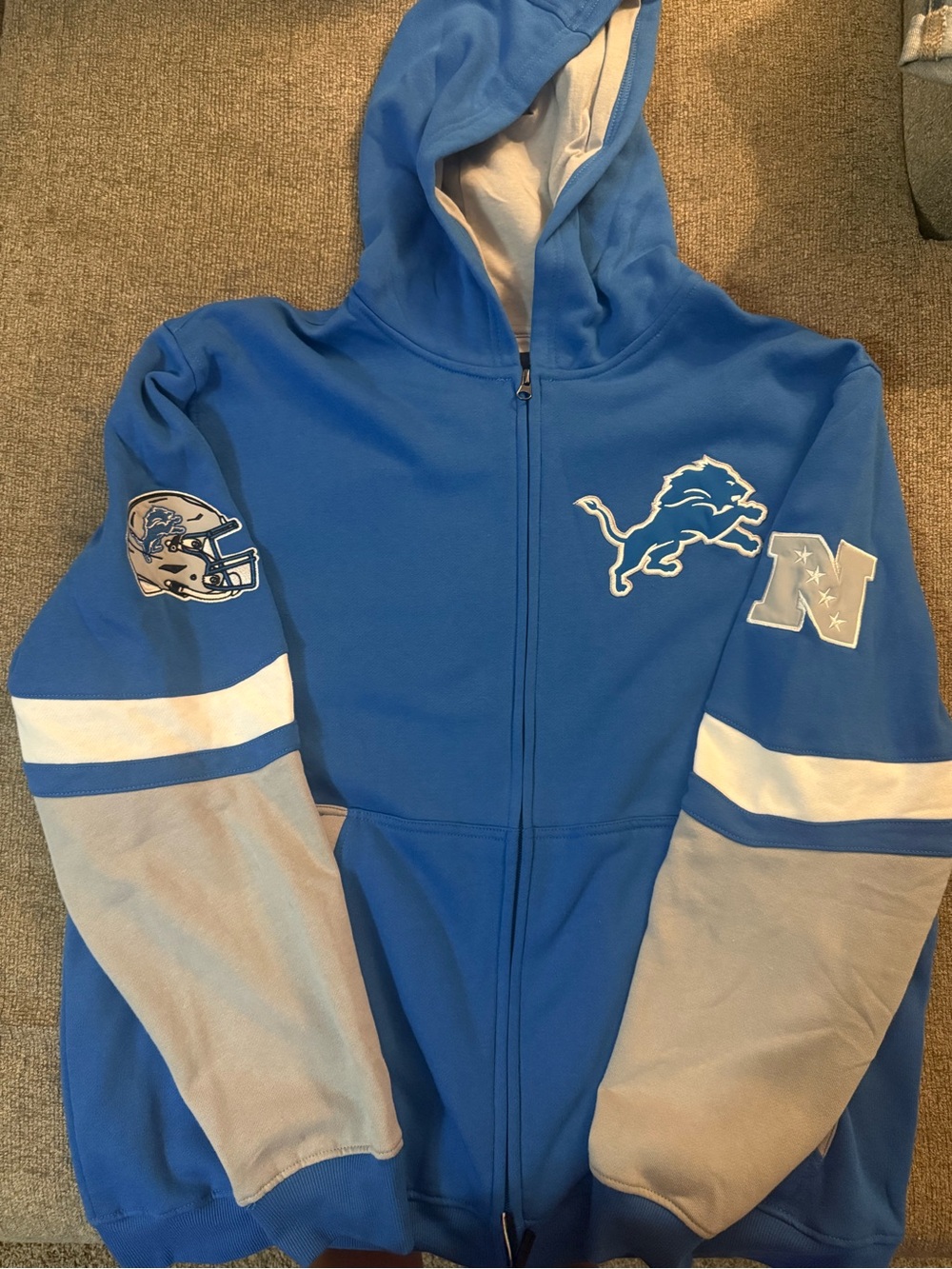 NFL Detroit Lions full zip XL men’s hoodie